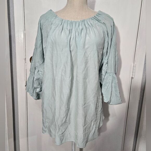 Neiman Marcus batwing blouse 3/4 sleeve size xs - Picture 3 of 8